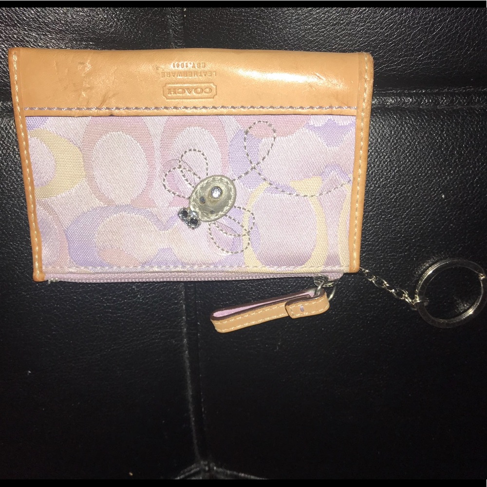 Coach key chain coin purse